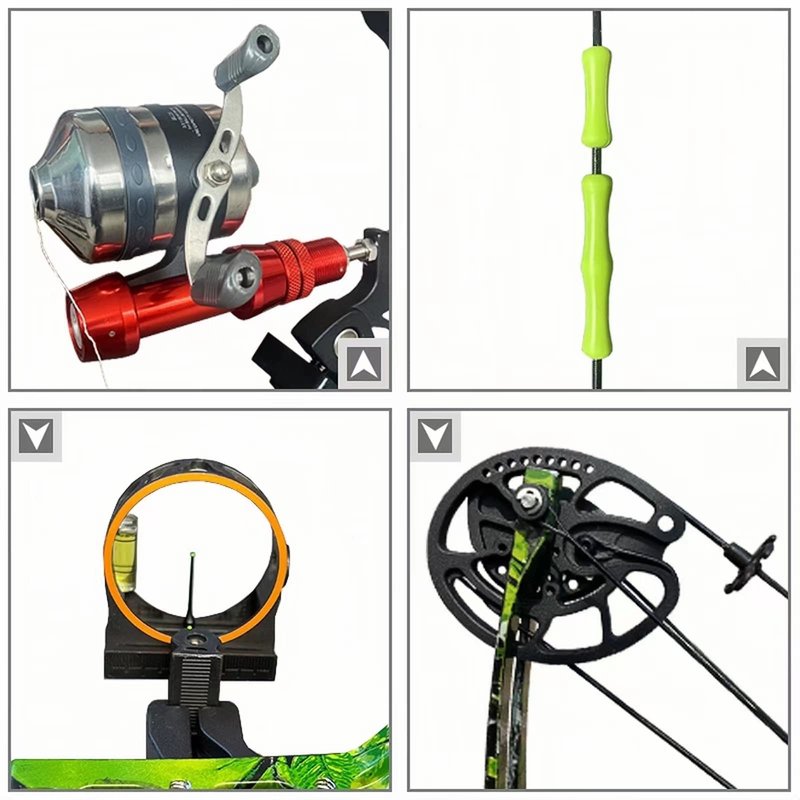 Lanneret Bowfishing Bow Kit with Arrow 15-45 LBS Shoot Right Handed Draw Length 18"~29.5" Fully Adjustable 2025 New Complete Compound Bow Fishing Kit