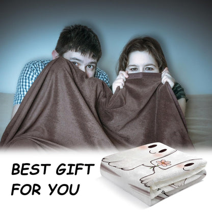 Halloween Ghost Blanket for Women men - You're My Boo Basket Stuffers Romantic Gifts for Her Him, Wedding Anniversary Engagement Gifts for Girlfriend Boyfriend Wife Husband Couple, 60''x50''