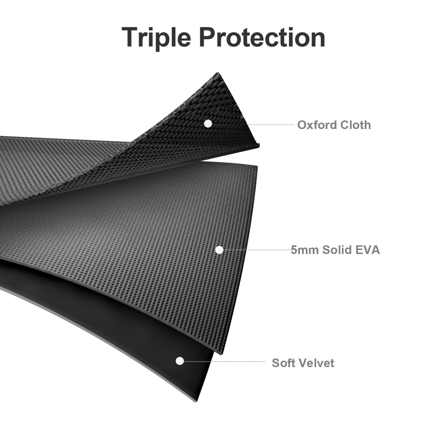 AGPTEK Carrying Case, EVA Zipper Carrying Hard Case Cover for Digital Voice Recorders, MP3 Players, Storage Holder for 3D Printing Pen, USB Cable, Earphones, Memory Cards, U Disk, Black