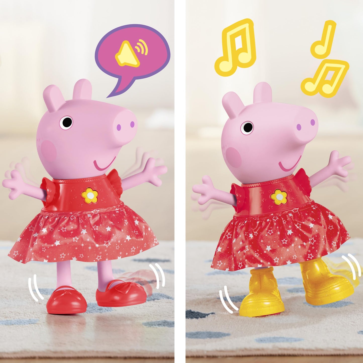 Peppa Pig Peppa’s Muddy Puddles Party Doll, Yellow