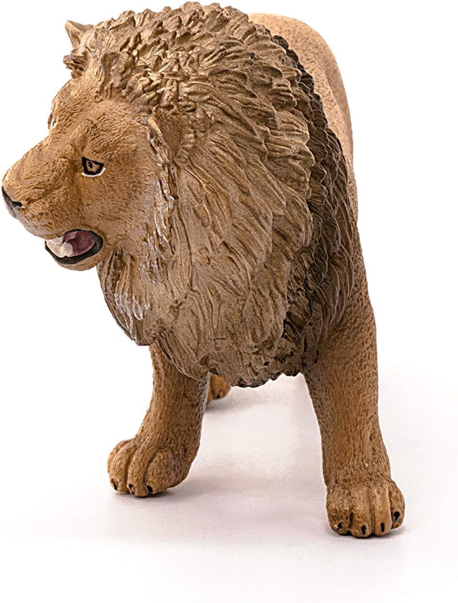 SCHLEICH 14726 Lion, roaring Wild Life Toy Figurine for children aged 3-8 Years