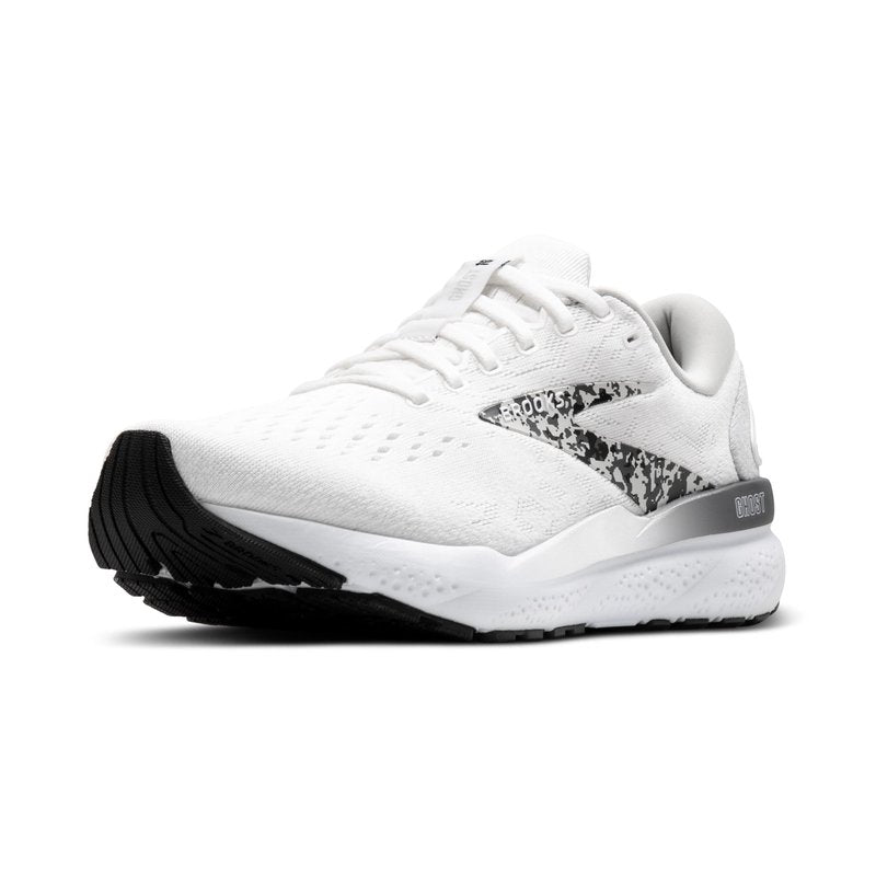 Brooks Women’s Ghost 16 Neutral Running Shoe - White/Oyster/Lava - 6 Medium