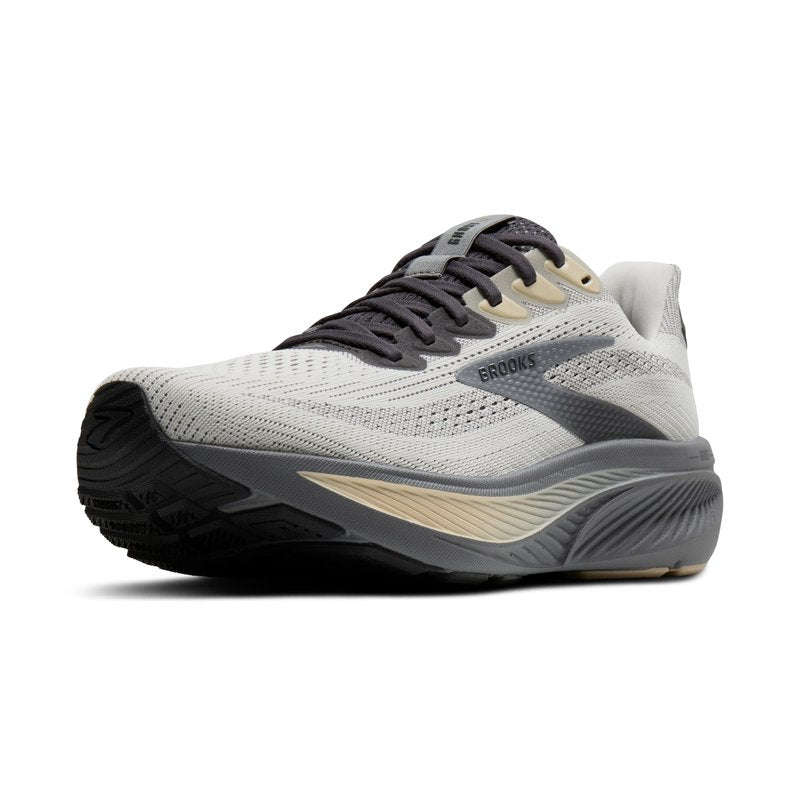 Brooks Men’s Ghost 17 Neutral Running Shoe - Vaporous Grey/Primer/Sand - 11 Medium