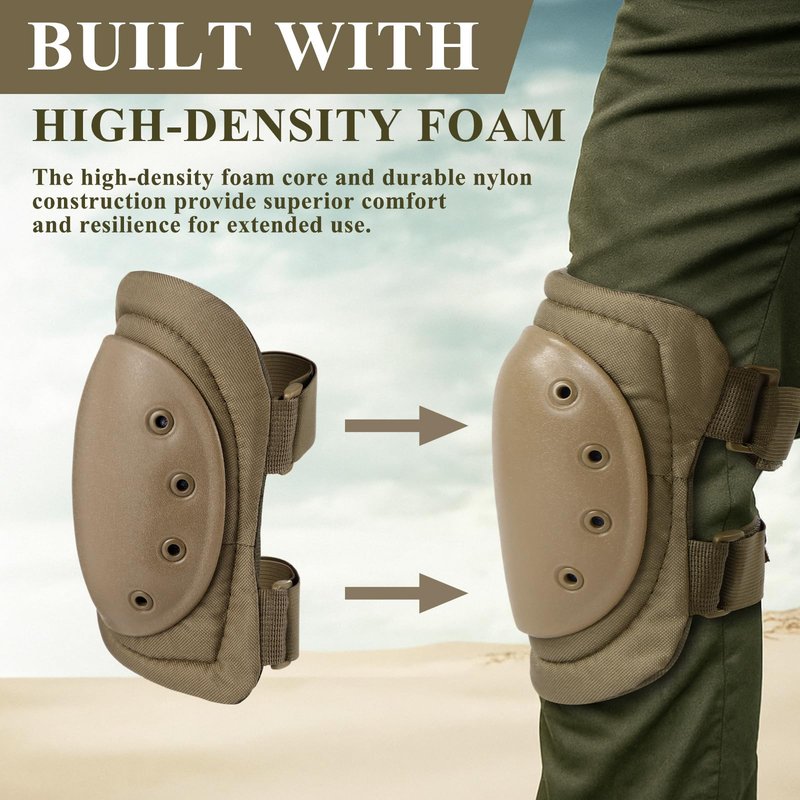 Chicingyou 2 Pairs Saddle Hunting Knee Pads Tactical Knee Pads Saddle Hunting Accessories Protection Guard Pad for Outdoor Paintball Game Cycling Safety Skateboarding Gear Skates
