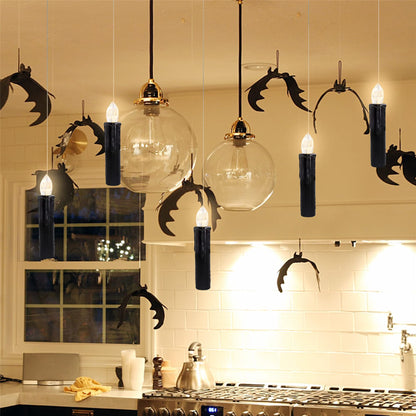 Gedengni LED Candlesticks Short Taper Candle, 4inches Battery Operated Chandelier Halloween Black Flameless Candles Mini Remote Candle Sticks for Harry Potter Party Home Decor,10pcs-BL