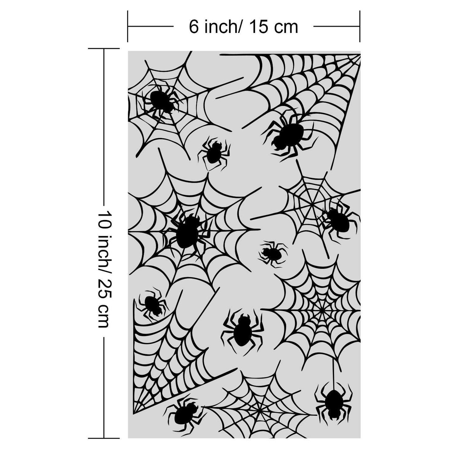 HESTYA 50 Counts 15 x 25 cm Halloween Cellophane Treat Bags Spider Clear Candy Bags with 400 Piece Twist Ties for Halloween Party Favor Supplies