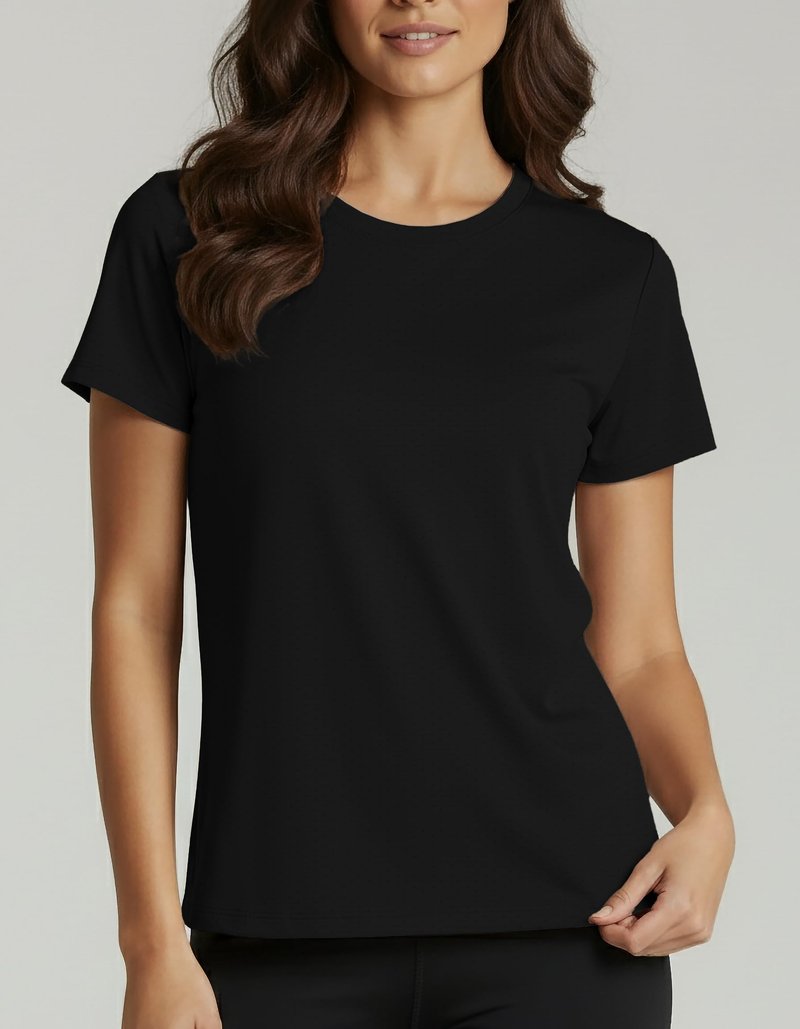 Real Essentials 5 Pack: Women's Breeze Tech Short Sleeve T-Shirts Athletic Tops Gym Workout Yoga Tennis Activewear (Plus)