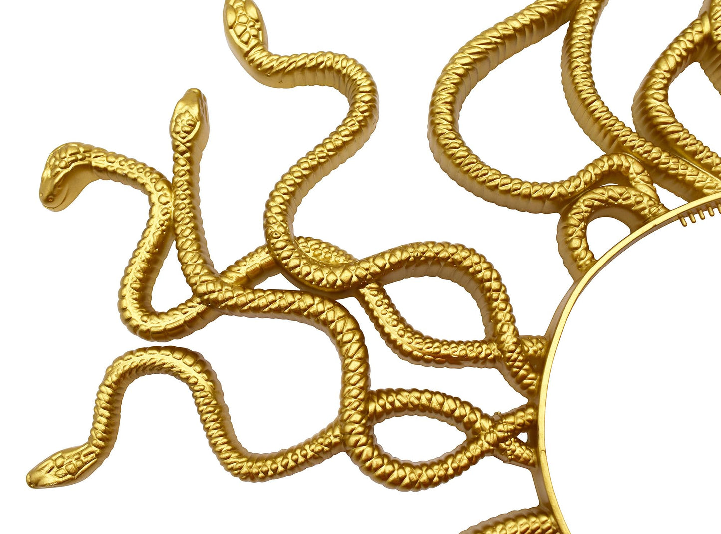 Nicky Bigs Novelties Medusa Snake Headband Greek Goddess Headdress Crown Cosplay Accessory for Women Gold or Bronze Medusas Snakes Headpiece Hat Costume – Lightweight Adult