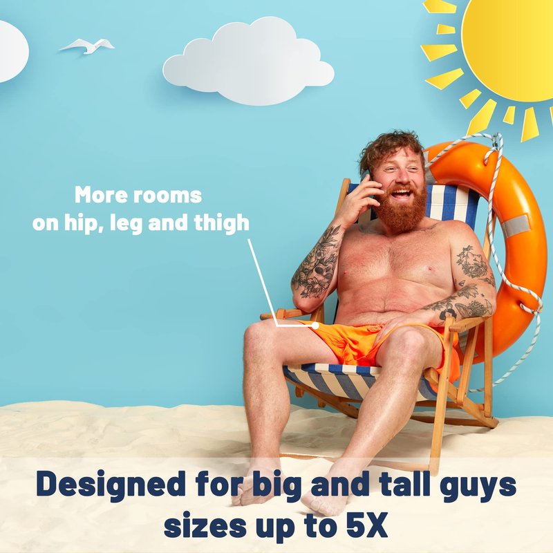 KAILUA SURF Mens Swim Trunks Long, Quick Dry Boardshorts, 9 Inch Inseam Mens Bathing Suits with Mesh Lining Navy Blue