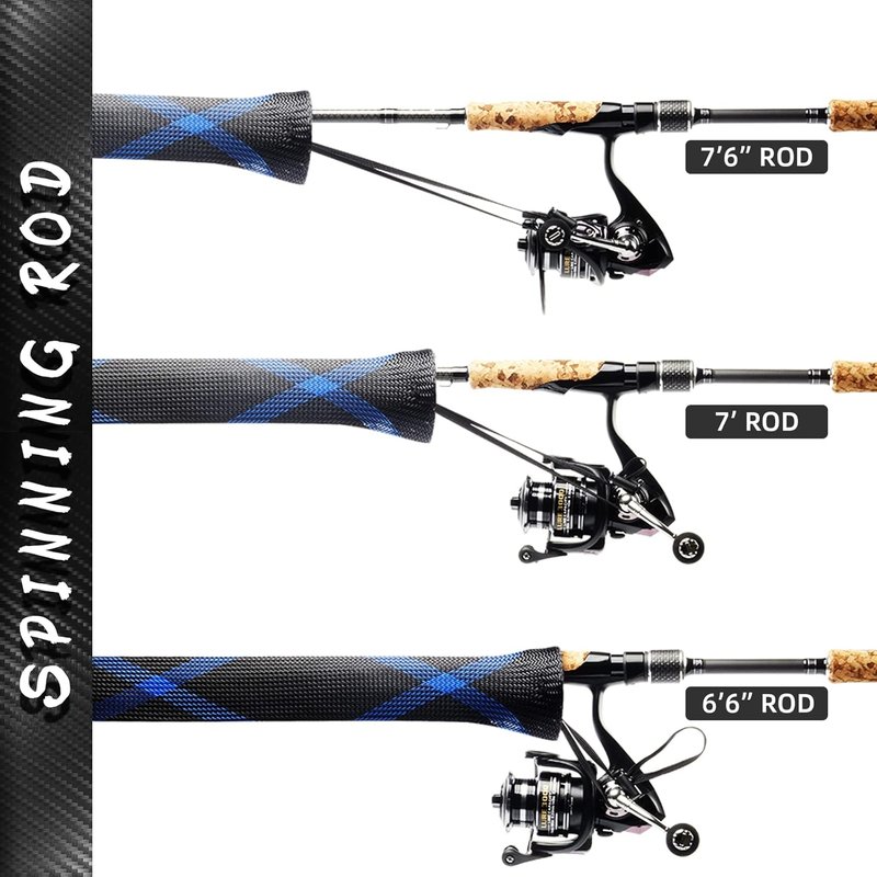 Fishing Rod Sleeve - Braided Mesh Rod Protector for Spinning, Casting, Musky, Ice, Fly & Spey Rods | Durable & Lightweight Design
