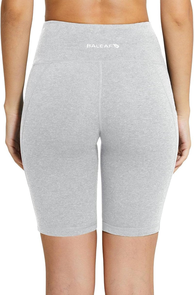 Baleaf Women's High Waist Biker Shorts - 8"/5"/3" Spandex Yoga & Gym Shorts with Pockets