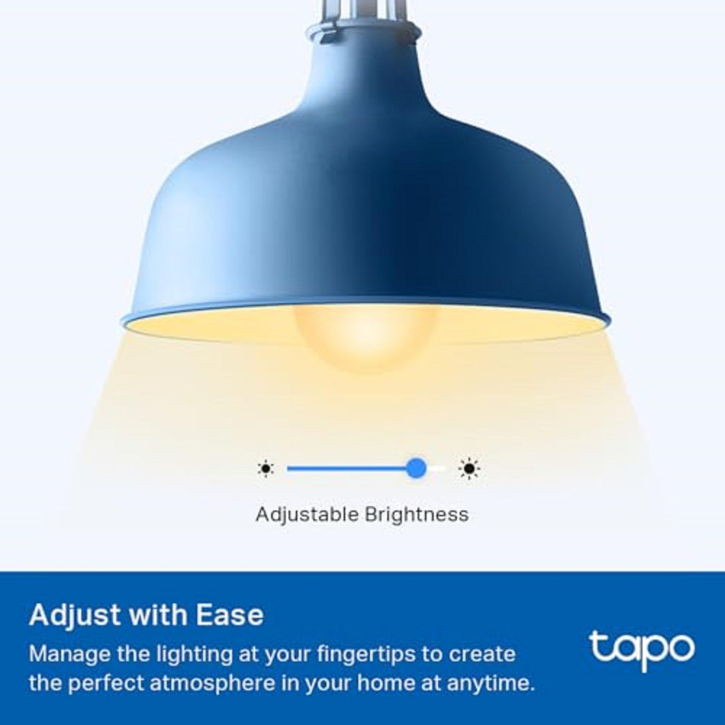 Tapo L510E Smart Bulb, Smart WiFi LED Light, E27, Works with Amazon Alexa(Echo and Echo Dot), Google Home, Dimmable Soft Warm White, No Hub Required [Energy Class F]