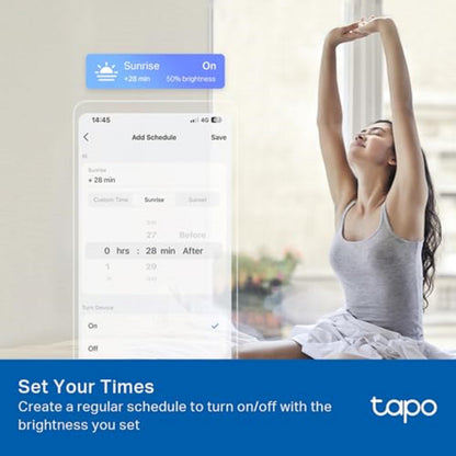 Tapo L510E Smart Bulb, Smart WiFi LED Light, E27, Works with Amazon Alexa(Echo and Echo Dot), Google Home, Dimmable Soft Warm White, No Hub Required [Energy Class F]