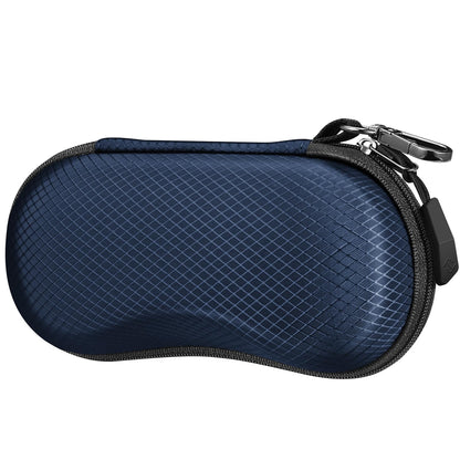 FINTIE Sunglasses Case for Men and Women - Hard Shell Shockproof Sport Glasses Case - Zipper Portable Spectacle Cases with Clip