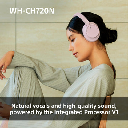 Sony WH-CH720N Wireless Bluetooth Noise Cancelling Over-Ear Headphones, Ambient Sound Mode, Lightweight Design, up to 35 hr battery life, iOS & Android - Black