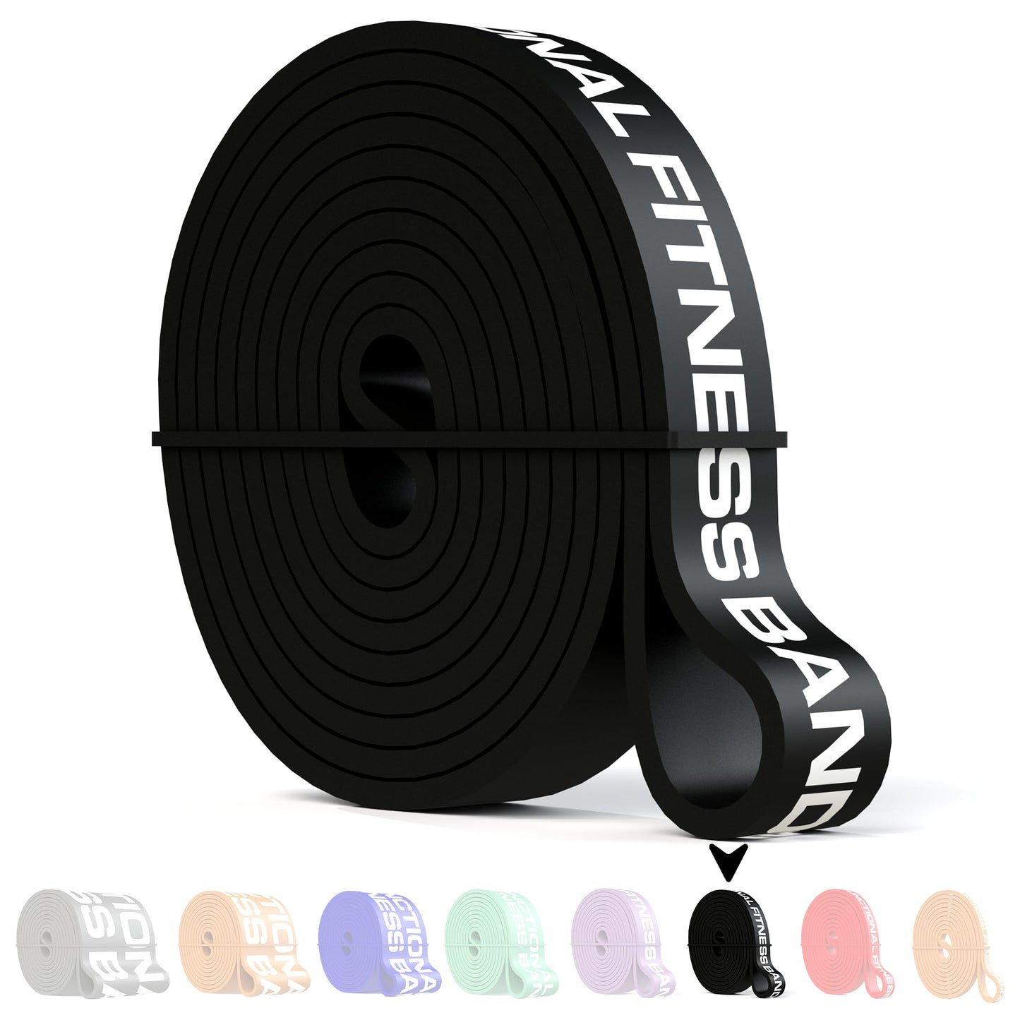 Functional Fitness Pull Up Bands Resistance Bands | Exercise Bands for Working Out | Long Stretch Bands for Exercise, Training Bands, Resistance Bands for Stretching Orange 1/4" 5-15 lbs