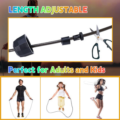 Emazerom Jump Rope for Women Men Kids, Adjustable Skipping Rope with Ball Bearings, Professional Jumping Rope with Foam Handles, Tangle-Free Rapid Speed Jump Ropes for Fitness Workout Boxing Exercise