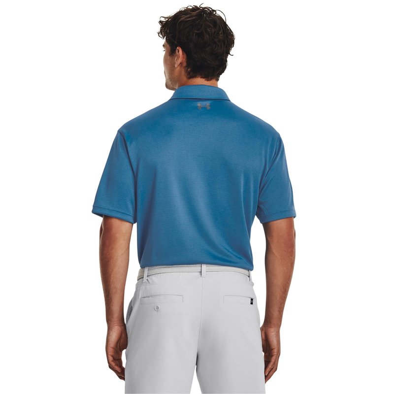 Under Armour Men's Tech Golf Polo, (466) Cosmic Blue / / Pitch Gray, X-Large
