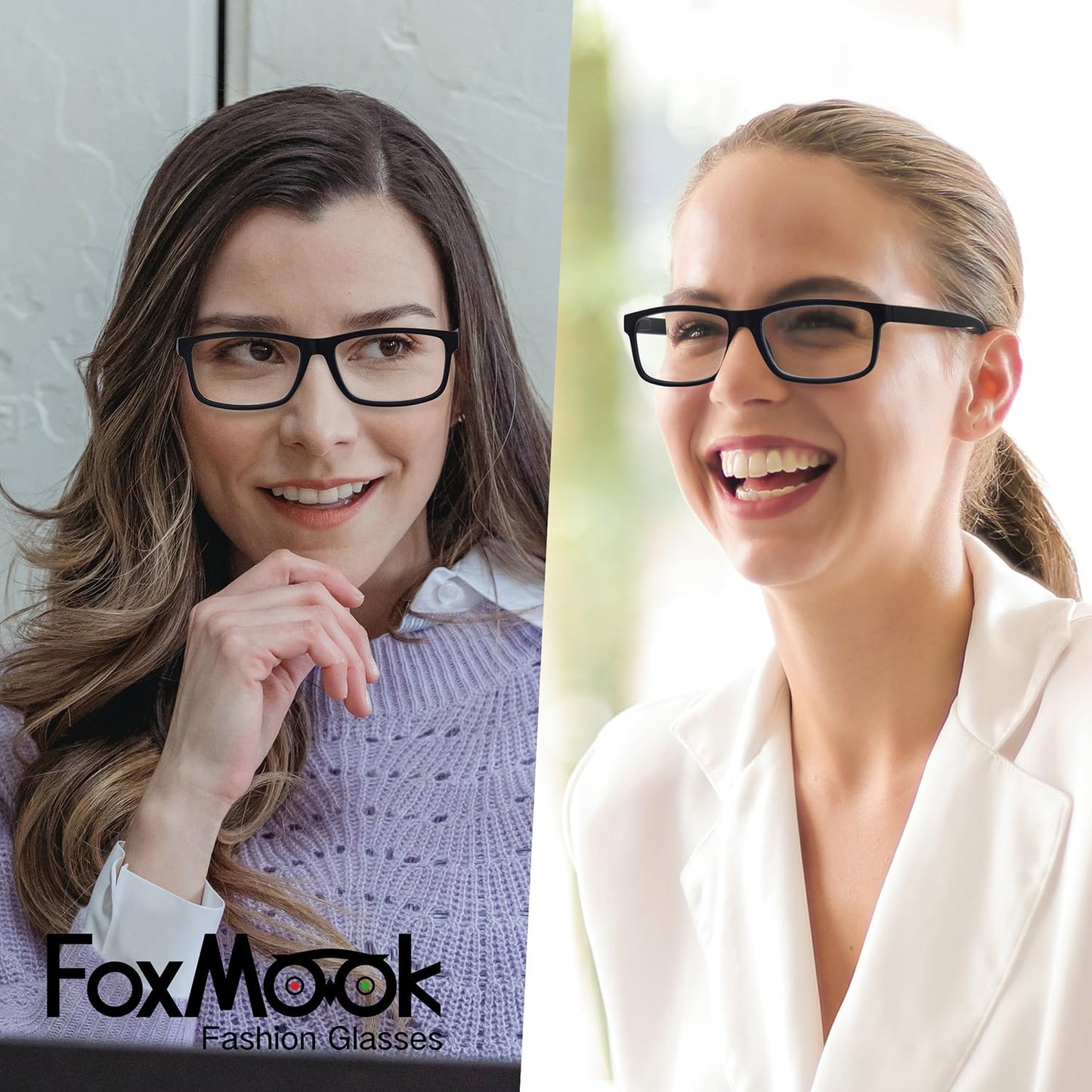 FoxMook 1-Pack Blue Light Blocking Glasses Computer Phone Screen Readers Anti Eye Strain/UV/Glare Gaming Glasses, Tortoise 0.0 x