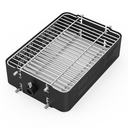 onlyfire Adjustable Rotisserie Basket, Stainless Steel Flat Rotating Cages Fits 1/2" Hexagon, 3/8" Hexagon, 3/8" Square & 5/16" Square Rotisserie Spit Rods and Most Chacoal, Kamado and Gas Grills