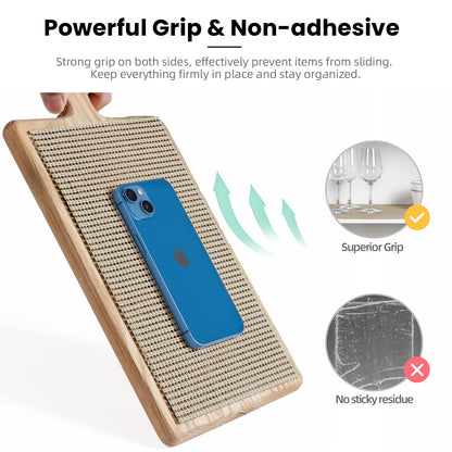 BAGAIL Drawer and Shelf Liner, 17.5 in X 10 Ft Non-Adhesive Shelf Liners for Kitchen Cabinets, Thick Strong Grip Liners for Desk, Shelves, Bathroom Drawers, Cabinet Protection - Beige