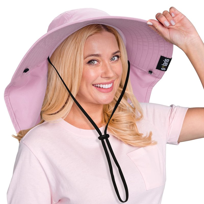 Tirrinia Chic & UV Protection with Women's Sun Hats, Wide Brim with Neck Flap, Perfect for Outdoor Adventures