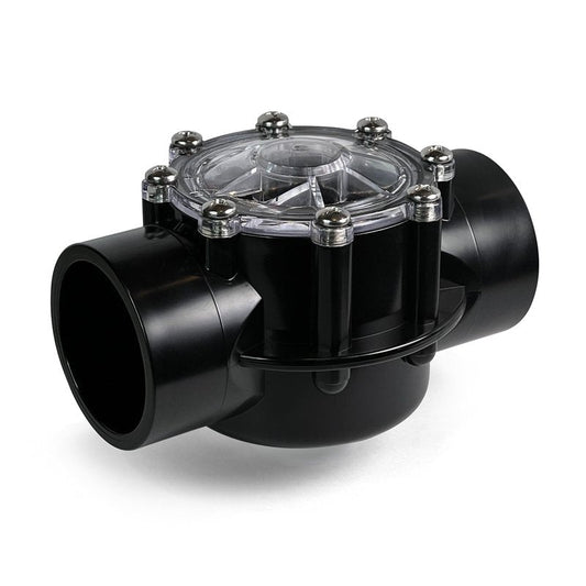 FibroPool 1.5 Inch Pool Check Valve – 5 PSI Spring Loaded, CPVC, Non-Lube PTFE Seats – Inline Backflow Prevention for Pools, Spas, Heaters, Salt & Chemical Systems