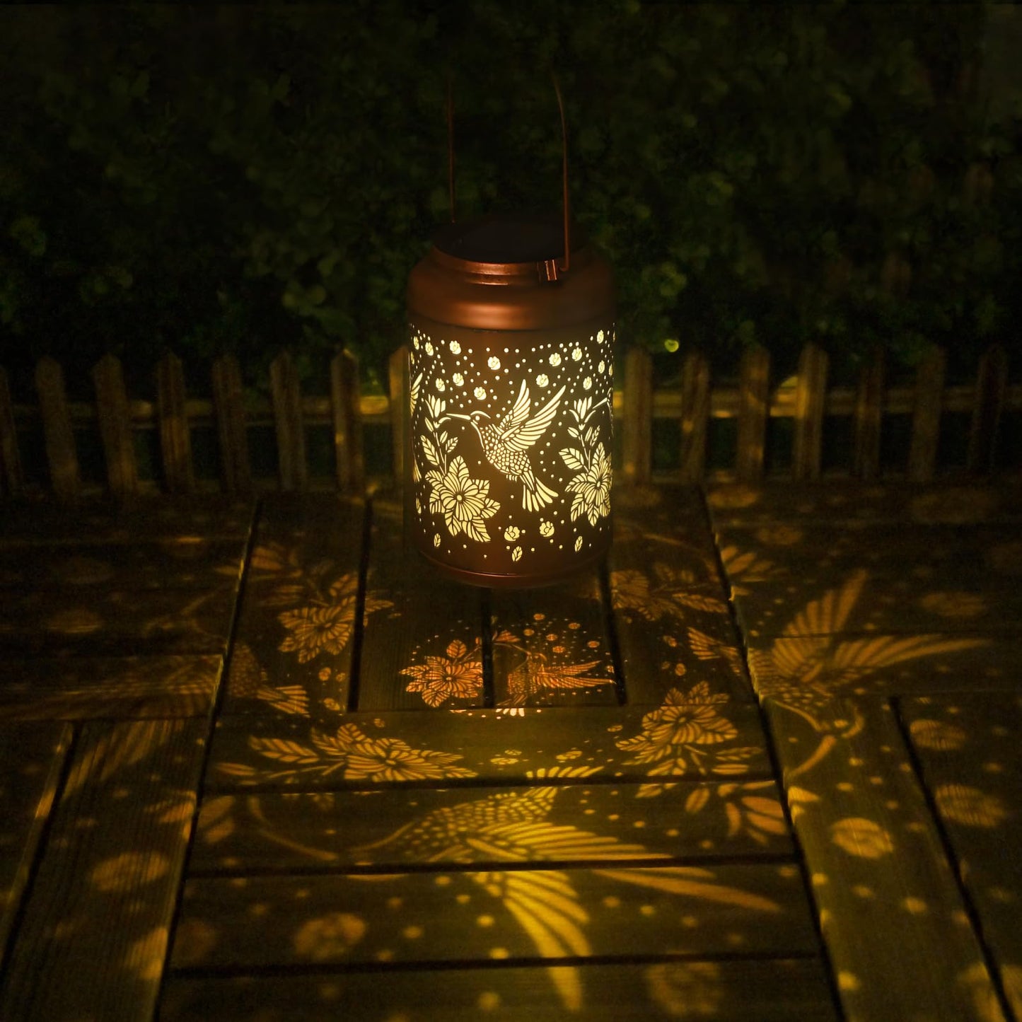Birthday Gifts for Women Solar Lights Outdoor Waterproof, Garden Decor Hummingbird Solar Lantern Mothers Day Gifts Decoration Outside for Outdoor, Yard, Lawn, Balcony