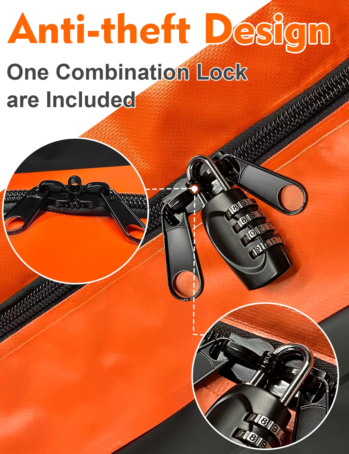 FIVKLEMNZ 21 Cubic Car Rooftop Cargo Carrier Roof Bag Waterproof for All Top of Vehicle with/Without Rack Includes Topper Anti-Slip Mat + Reinforced Straps + 6 Door Hooks + Luggage Lock