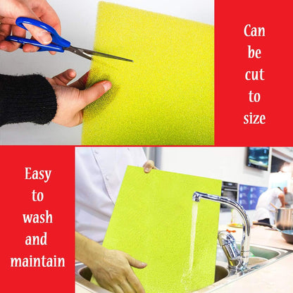 Dualplex® Fruit & Veggie Life Extender Liner for Fridge Refrigerator Drawers, 12 x 15 Inches (6 Pack) – Extends The Life of Your Produce Stays Fresh & Prevents Spoilage, (Yellow)