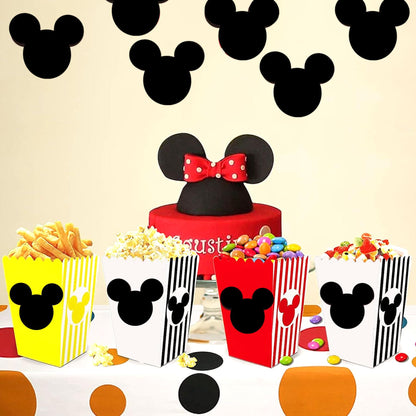 Mouse Vinyl Chalk Chalkboard Stickers Mouse Head Stickers 2.97 x 2.5 Inch PVC Sticker Mouse Heads Sticker 90 Pack Heads Stickerss for Mouses Themed Birthday Party