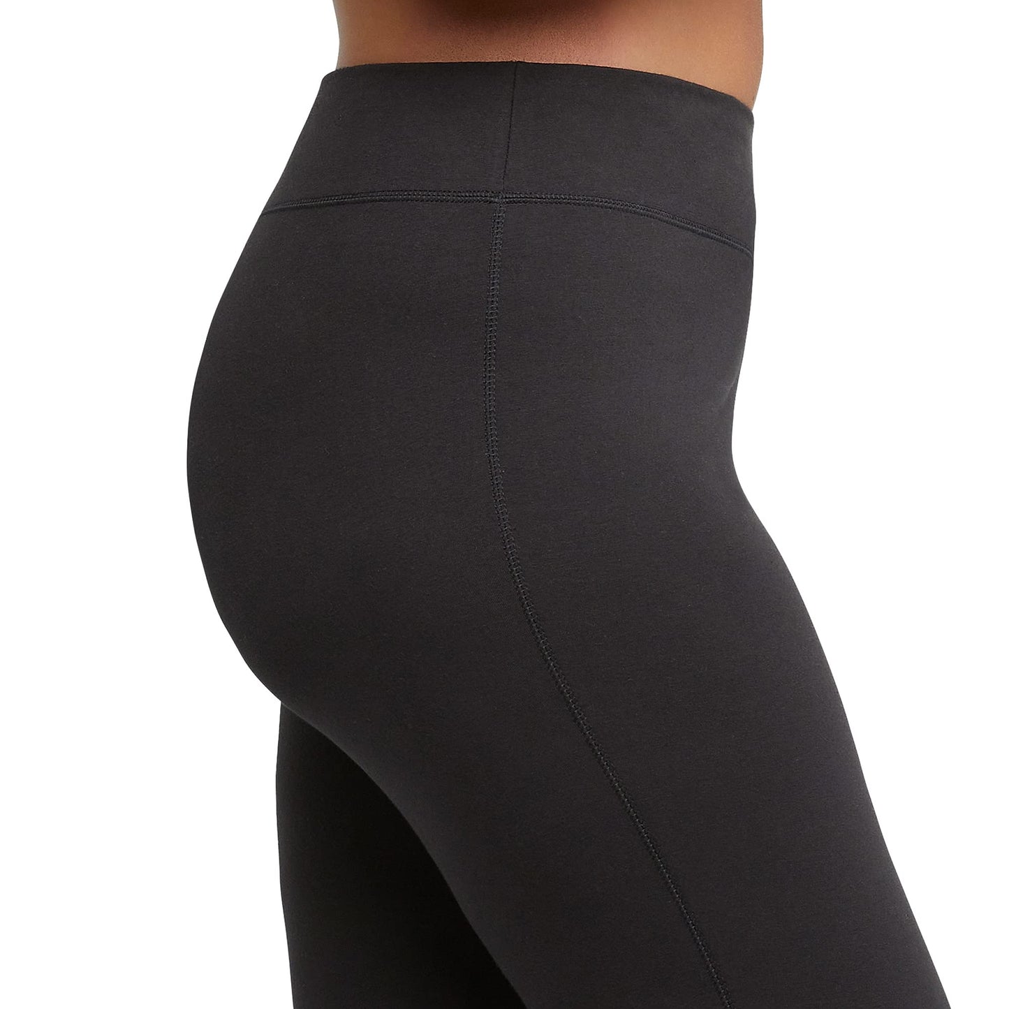 JUST MY SIZE womens Long Legging Pants, Black, 3X US