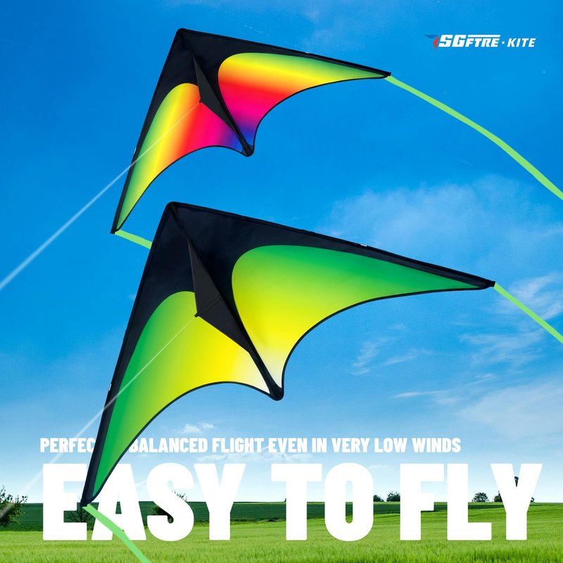 SGftre Delta Kite Two Set for Kids and Adults,Easy to Fly Outdoor Fun Kites, Perfect for Beaches and Parks,Ideal Kids Kite and Adult Kites for Family Fun
