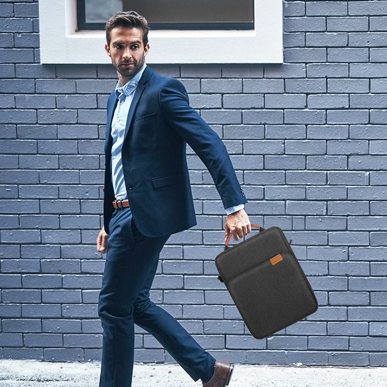 TiMOVO 9-11 Inch Tablet Sleeve Bag with Shoulder Strap for iPad 11-inch A16 2025, iPad 10th Gen. 10.9"/10.2", i Pad Air 11/5th/4th Gen.10.9", Galaxy Tab A9 Plus 11", Black & Grey