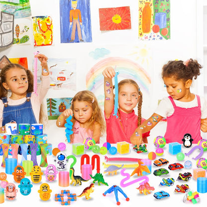 JOISHOP 120Pcs Party Bag Fillers Unisex Prize Box Toys Assortment Toys Classroom Prizes Rewards Goodie loot Bag Fillers for Boys Girls Birthday Party Favors