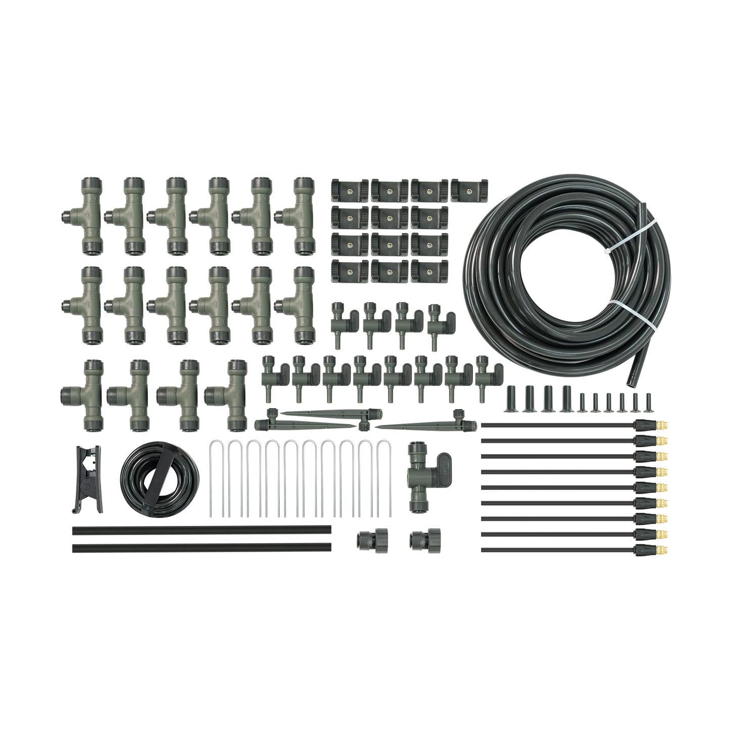 Vego Garden Irrigation Kit - Drip Irrigation System for Raised Garden Beds, Efficient Watering Solution for Vegetables, Flowers, and Plants, Easy DIY Installation (Large)