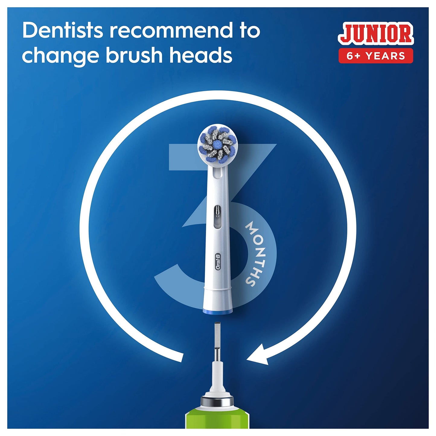 Oral-B Junior Electric Toothbrush, Green, Old