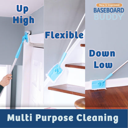 Baseboard Buddy – Baseboard & Molding Cleaning Tool! Includes 1 Baseboard Buddy and 3 Reusable Cleaning Pads, As Seen on TV