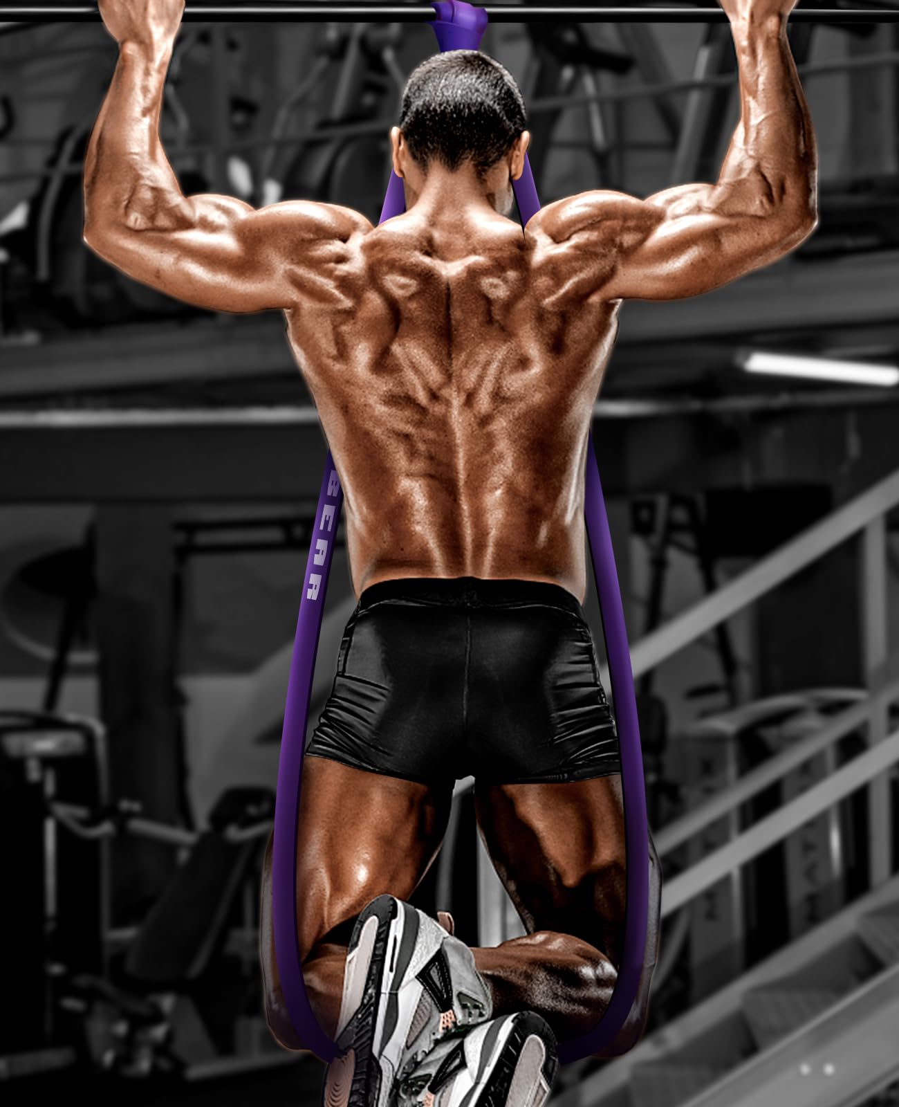 HAPBEAR Pull Up Assistance Bands - Pull Up Bands - Resistance Bands - Exercise Bands Resistance Bands Set of 5 - Workout Bands for Working Out, Stretching, Muscle Training