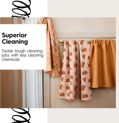 GEOMETRY Cloth Dinner Napkins - Quick-Dry, Ultra-Absorbent, Reusable Cloth Napkins for Dining & Entertaining - Turkey Feathers, 19" x 19" - 6-Pieces