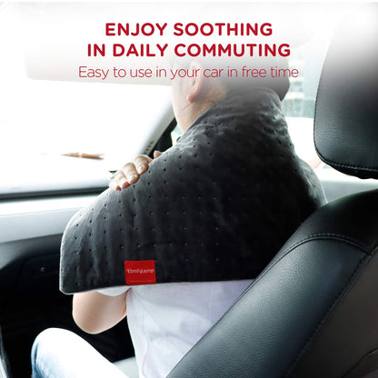 Comfytemp 12V/24V Car Electric Blanket for Back Pain Relief, 4 Heat Settings, 11 Auto-Off, Portable Mini Travel Blanket for Back Pain, Neck, Shoulders and Cramps Relief, 12" x 24" Washable