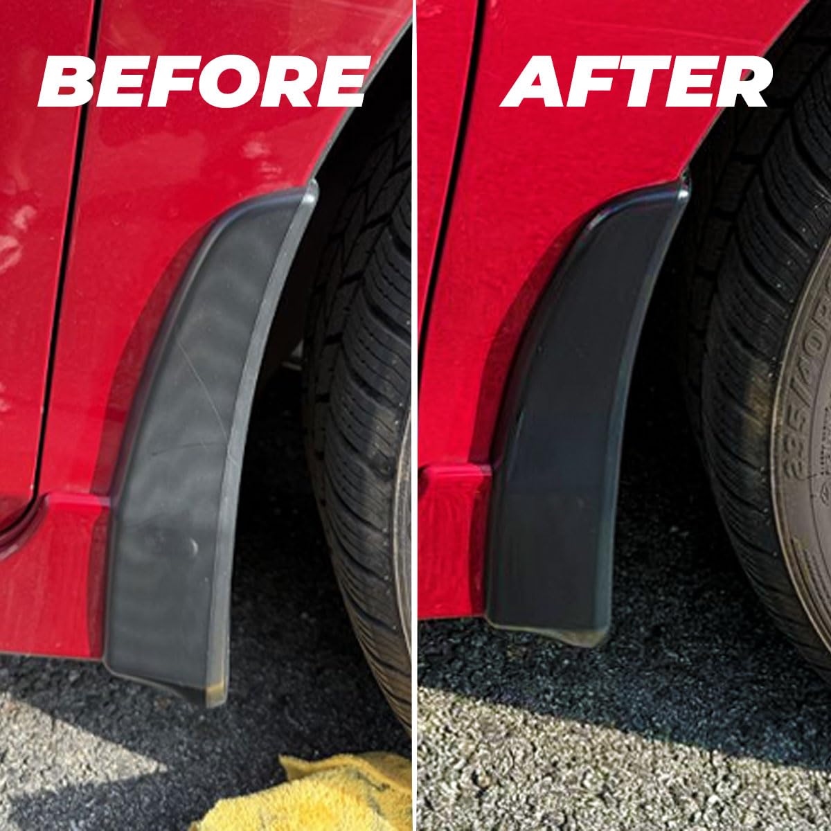 ExoForma Black Trim Restorer - Unique Dye-Infused Formula Lasts 6+ Months - Restores Factory Black to Plastic Trim - Protects Against UV Rays, Helps Conceal Scratches & Scuff Marks - Works in Seconds