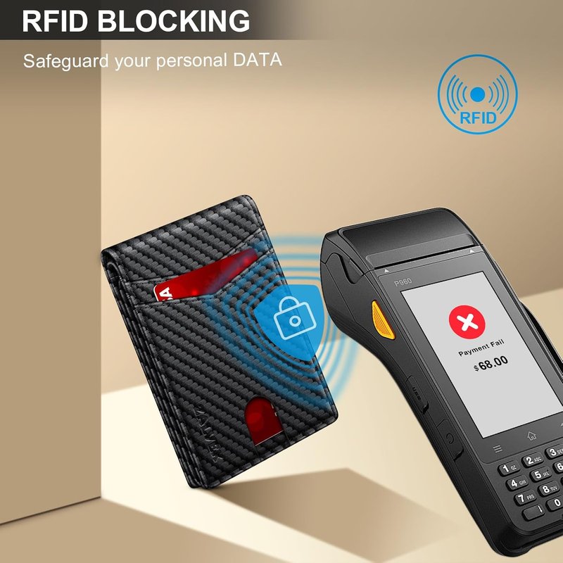 RFID Blocking Slim Leather Wallet for Men - Bifold Minimalist Design with 14 Card Slots & 2 ID Windows | Perfect Birthday Gift