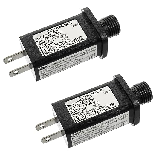 30V 3.6W LED Transformer Replacement Class 2 Power Supply for Christmas String Light Inflatable Decorations LED Controller IP44 Waterproof Low Voltage