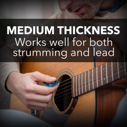 Fender Premium Picks Sampler - 12 Pack Includes Thin, Medium & Heavy Gauges (Austin Bazaar Exclusive)