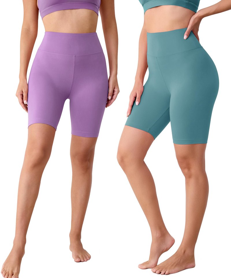 VALANDY 3 Pack Biker Shorts for Women – 8" Buttery Soft High Waisted Yoga Cycling Workout Runnings Shorts