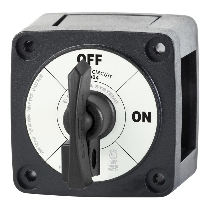 Blue Sea Systems On/Off Battery Isolator Switch With Locking Key, Black, 6004200 m‑Series