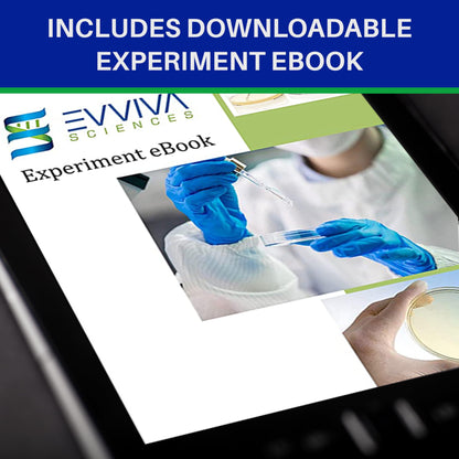 Evviva Sciences Microbiology Science Project Kit, Pre-Poured Agar Plates for Students, Agar Petri Dishes to Learn Microbiology, with Educational Experiment eBook