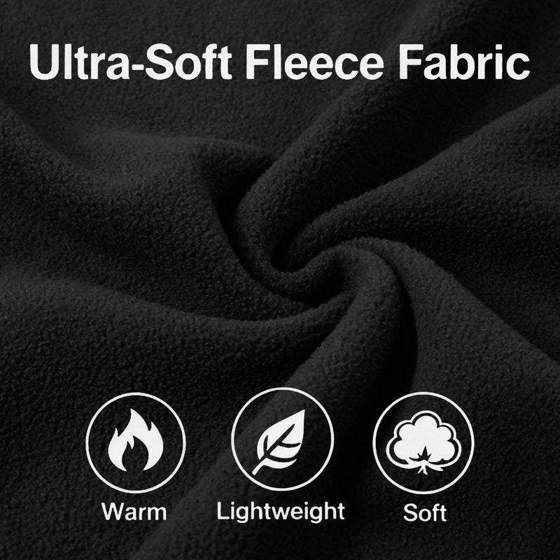 HHE Women Plus Size Fleece Jacket Zip Up Lightweight Soft Polar Fleece Jacket (Black, 2X)
