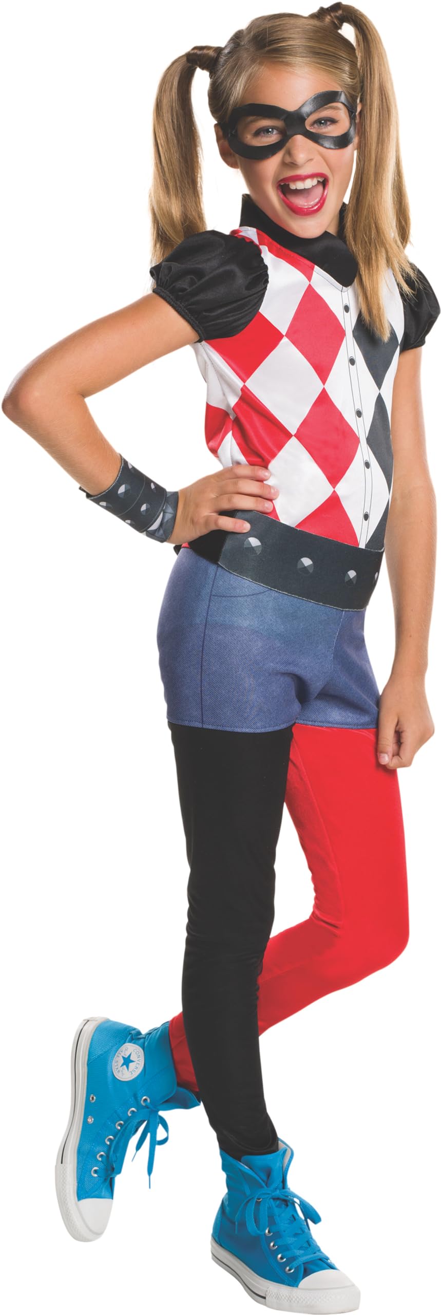 Rubies DC Superhero Girls: Harley Quinn Costume for Kids, Girl's Medium